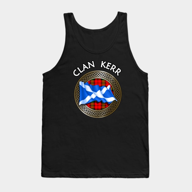 Clan Kerr Crest & Tartan Knot Tank Top by Taylor'd Designs